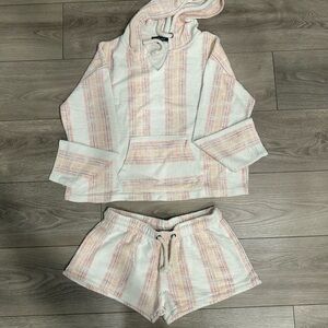 2 piece set (hoodie and shorts)
